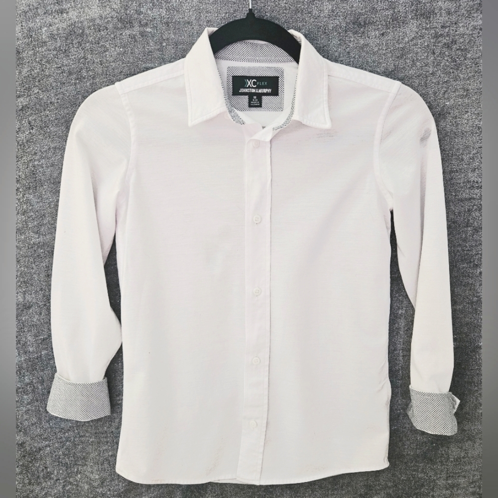 Boys Johnston & Murphy Long-Sleeve Dress Shirt, Size M, Great Condition!